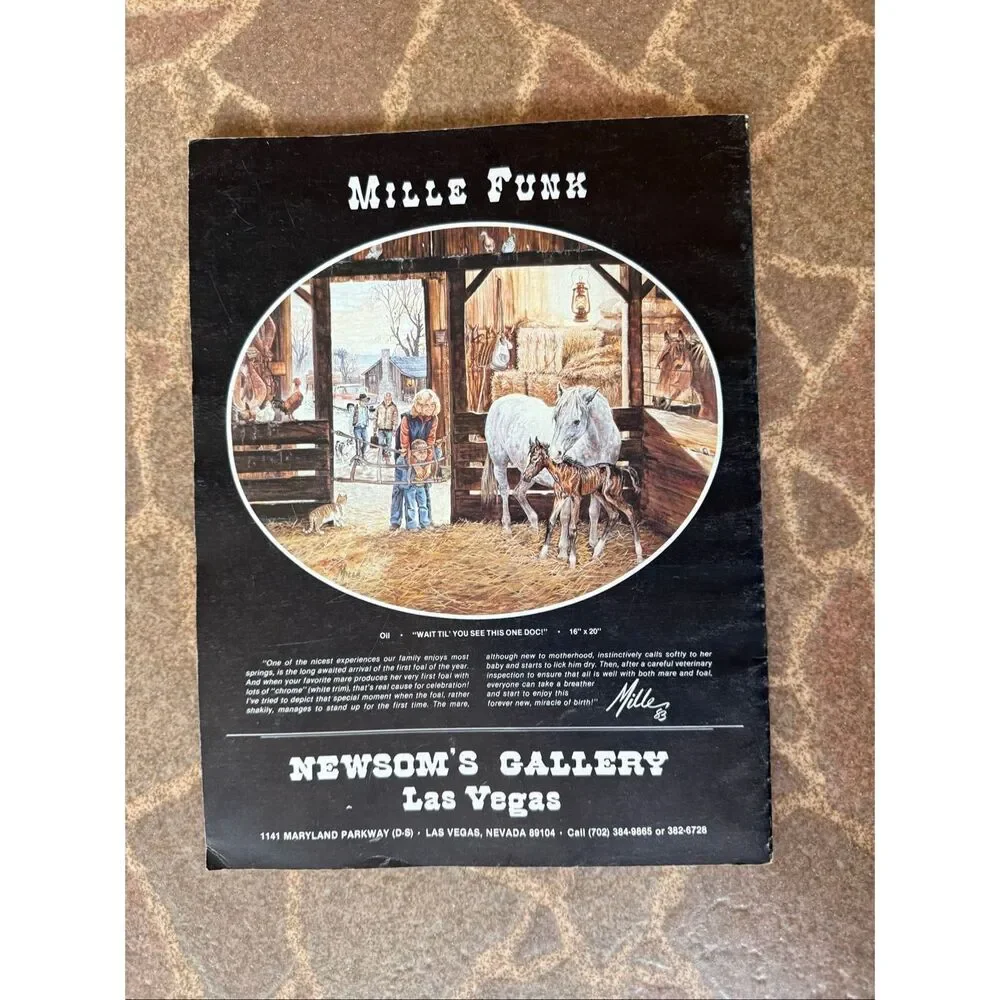 Vintage 1983 Art West Magazine Journal Western Cowboy